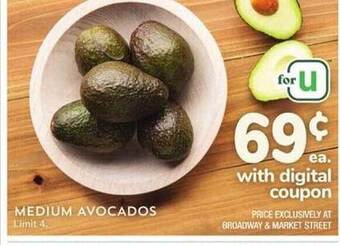 Albertsons Medium avocados offer