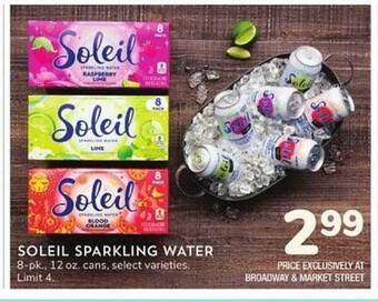 Albertsons Soleil sparkling water offer