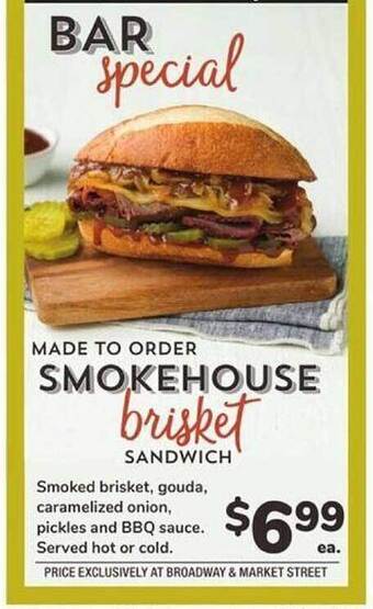 Albertsons Smokehouse brisket sandwich offer