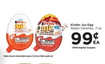 Food 4 Less Kinder joy egg offer