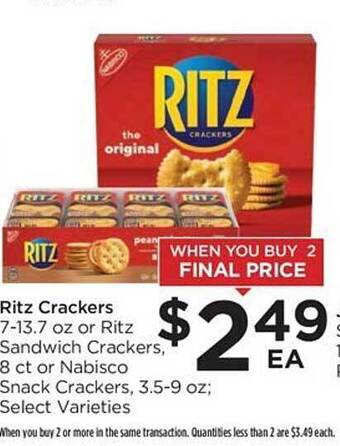 Food 4 Less Ritz crackers offer