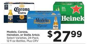Foods Co Modelo, corona, heineken, or stella artois offer