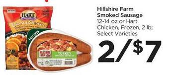 Food 4 Less Hillshire farm smoked sausage offer