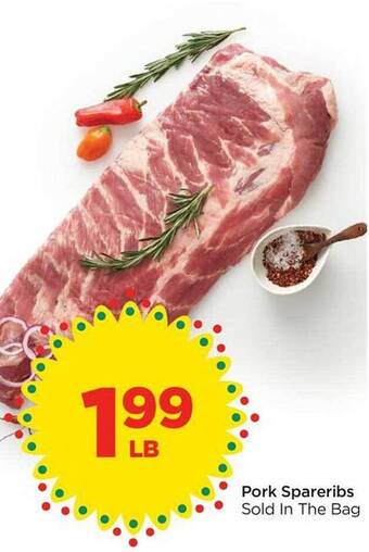 Food 4 Less Pork spareribs offer