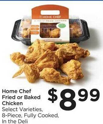 Food 4 Less Home chef fried or baked chicken offer