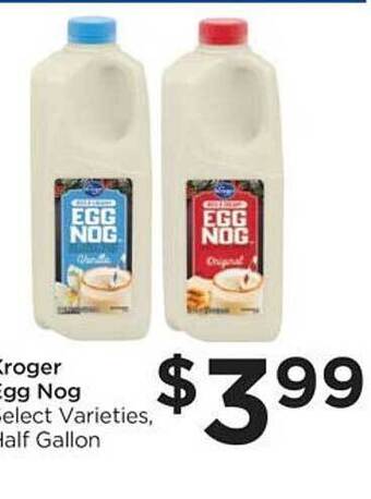 Food 4 Less Kroger egg nog offer