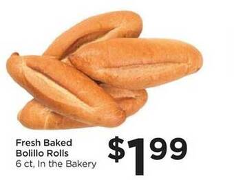 Foods Co Fresh baked bolillo rolls offer