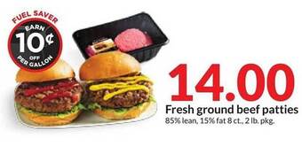 Hy-Vee Fresh ground beef patties offer