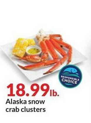 Hy-Vee Alaska snow crab clusters offer