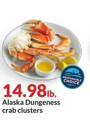 Hy-Vee Alaska dungeness crab clusters offer