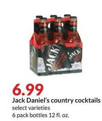 Hy-Vee Jack daniel's country cocktails offer