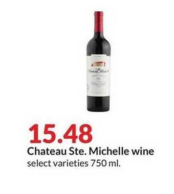 Hy-Vee Chateau ste michelle wine offer