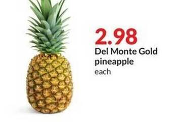 Hy-Vee Del monte gold pineapple offer