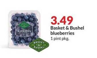Hy-Vee Basket & bushel blueberries offer