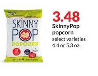 Hy-Vee Skinnypop popcorn offer