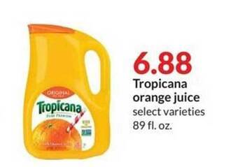 Hy-Vee Tropicana orange juice offer