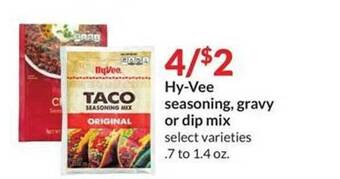 Hy-Vee Hy-vee seasoning gravy or dip mix offer