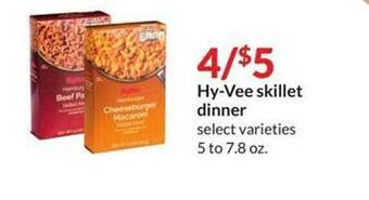 Hy-Vee Hy-vee skillet dinner offer