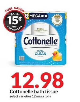 Hy-Vee Cottonelle bath tissue offer