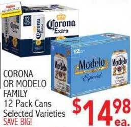 Ingles Markets Corona or modelo family offer