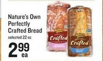 Lowes Foods Nature's own perfectly crafted bread offer