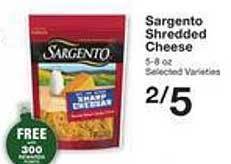 Price Chopper Sargento shredded cheese offer