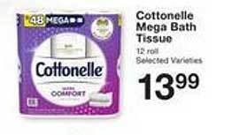 Price Chopper Cottonelle mega bath tissue offer