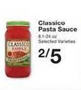 Price Chopper Classico pasta sauce offer