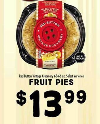 Maceys Red button vintage creamery fruit pies offer