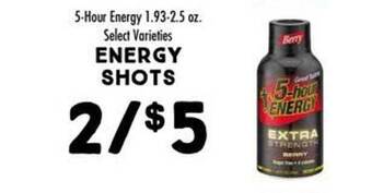 Maceys 5-hour energy shots offer
