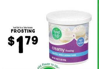 Maceys Food club frosting offer