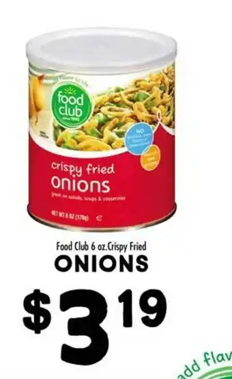 Maceys Food club crispy fried onions offer