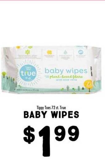 Maceys Tippy toes baby wipes offer