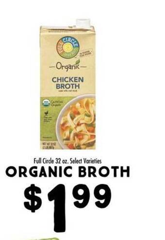 Maceys Full circle organic broth offer