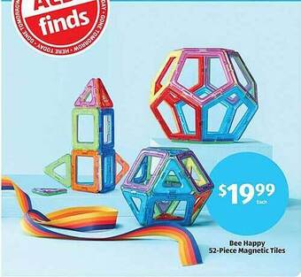 Aldi Bee happy 52-piece magnetic tiles offer