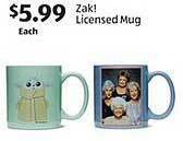 Aldi Zak! licensed mug offer