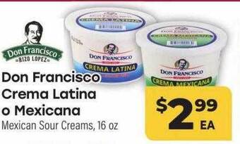 Cardenas Don francisco crema latina o mexicana offer