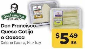 Don francisco queso cotija o oaxaca