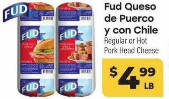 Cardenas Fud queso de puerco y con chile offer