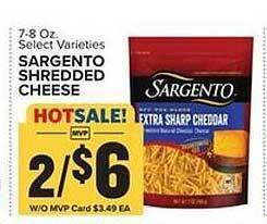 Food Lion Sargento shredded cheese offer