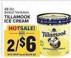 Food Lion Tillamook ice cream offer
