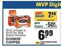 Food Lion Dunkin coffee offer