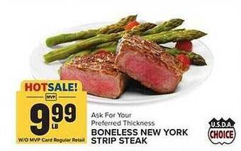 Food Lion Boneless new york strip steak offer