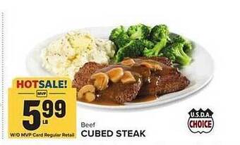 Food Lion Beef cubed steak offer