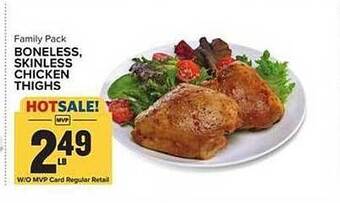 Food Lion Boneless, skinless chicken thighs offer