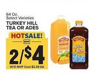 Food Lion Turkey hill tea or ades offer