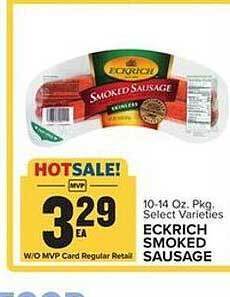 Food Lion Eckrich smoked sausage offer