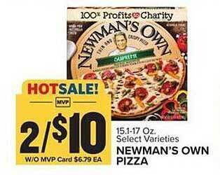 Food Lion Newman's own pizza offer
