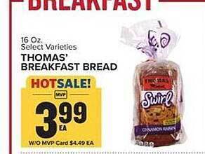Food Lion Thomas' breakfast bread offer