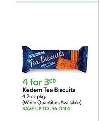 Publix Kedem tea biscuits offer
